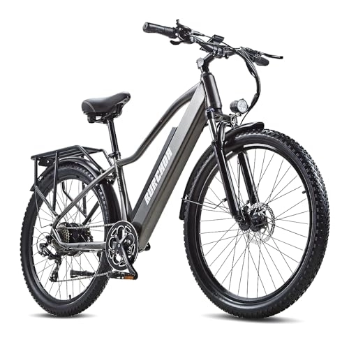 Electric Mountain Bike : OTIDA Electric Bike, Mountain E-bike For Adults, 48V 18AH Removable Durable Battery, 27.5" x 2.8 Premium Tires 8 Speed Ebike, Snow Beach Mountain City E-Bike, Hydraulic Brake