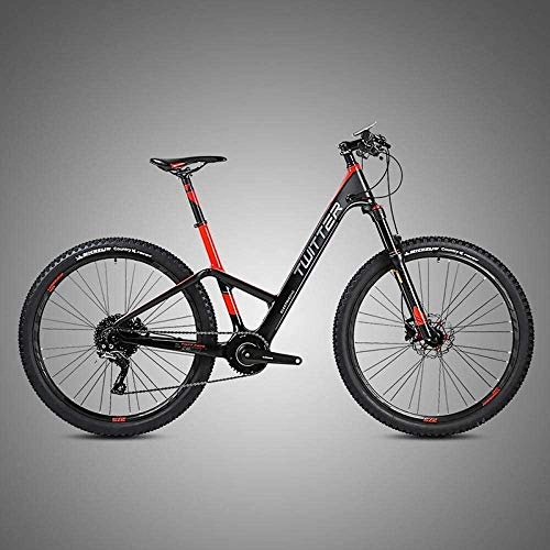 Electric Mountain Bike : PARTAS Sightseeing / Commuting Tool - Electric Mountain Bike, 250W Electric Bike, Lockable Front Fork, Equipped With Detachable 36V / 10AH Lithium Ion Battery