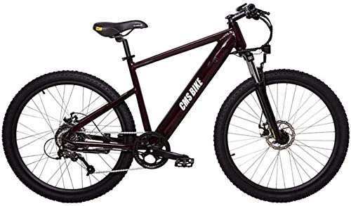 Electric Mountain Bike : PARTAS Sightseeing / Commuting Tool - Electric Mountain Bike, 36v / 10.4AH High-efficiency Lithium Battery, Maximum Speed 32km / h, 250w Brushless Motor, Removable Battery (Color : Black)