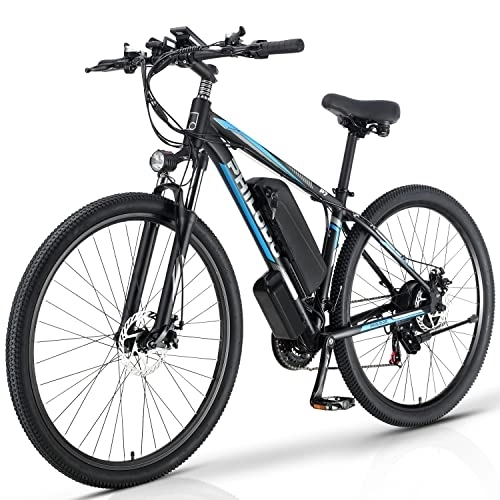 Electric Mountain Bike : PHILODO Electric Bike for Adults Electric Bicycle 29" Adults Ebike Removable Battery E-Bike Shimano 21-Speed Shifting for Trail Riding / Excursion / Commute UL and GCC Certified