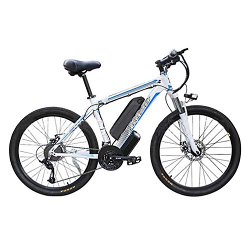 Electric Mountain Bike : PinkDreamland 26'' Electric Mountain Bike Adult 21 Speed Gear Removable Large Capacity Lithium-Ion Battery (48V 350W) Electric Bike Three Working Modes, B