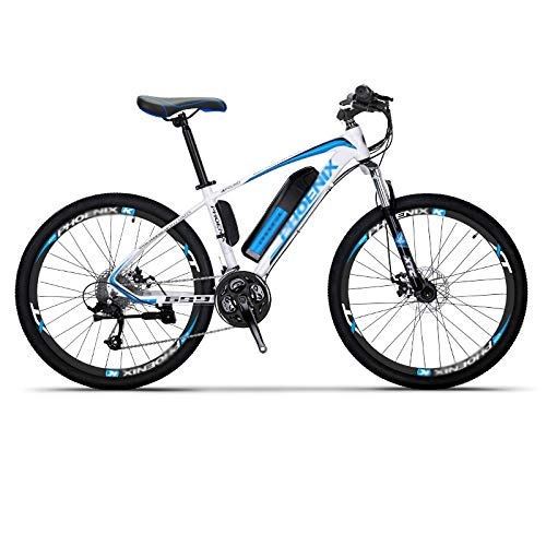 Electric Mountain Bike : Qinmo E-Bike-Lightweight electric bike for commuting and leisure-26-inch wheels, removable 36V 10Ah lithium battery, 27-speed electric bike (Color : C)
