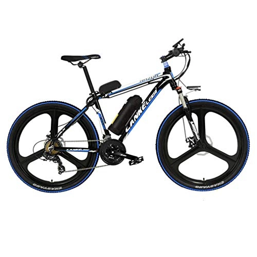 Electric Mountain Bike : Qinmo Electric bicycle, 26 Inch Electric Mountain Bike, Commute Electric Bicycle with Removable 48V 10AH Lithium Battery, Shimano 21-Speed, Men's And Women Adult-Only (Color : A)