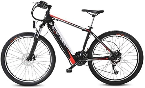 Electric Mountain Bike : QZ Adult Electric Mountain Bike, 48V 10AH Lithium Battery, 400W Teenage Student Electric Bikes, 27 speed Off-Road Electric Bicycle 26 Inch Wheels (Color : A)