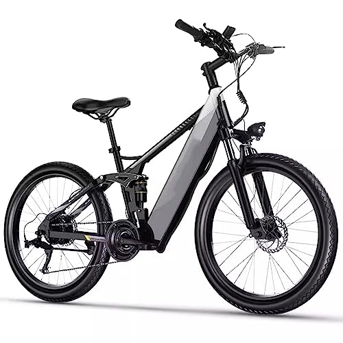 Electric Mountain Bike : RASHIV Electric Bike for Adults, Electric Mountain Bike, 26AH Large-capacity Battery, 40-45 Power Per Hour, 5-speed Adjustment, Load 150KG