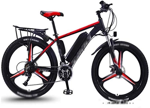 Electric Mountain Bike : RDJM Ebikes, 26 in Electric Bikes Bicycle, Magnesium Alloy 36V 13A 350W Power Shift Mountain Bike Adult (Color : Black)
