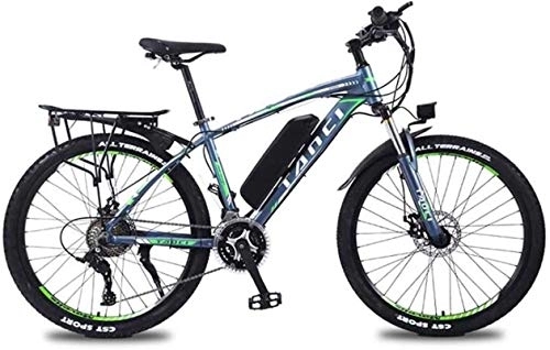 Electric Mountain Bike : RDJM Ebikes, Adult 26 Inch Electric Mountain Bike, 350W / 36V Lithium Battery, High-Strength Aluminum Alloy 27 Speed Variable Speed Electric Bicycle (Color : D, Size : 30KM)