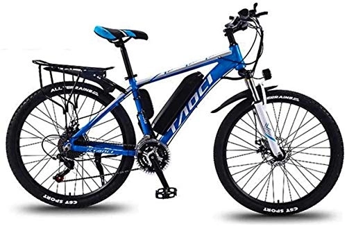 Electric Mountain Bike : RDJM Ebikes, Adult 26 Inch Electric Mountain Bikes, 36V Lithium Battery Aluminum Alloy Frame, Multi-Function LCD Display Electric Bicycle, 30 Speed (Color : A, Size : 10AH)