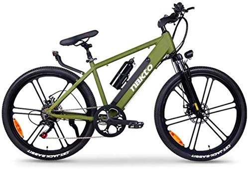 Electric Mountain Bike : RDJM Ebikes, Adult 26 Inch The New Upgrade Electric Mountain Bikes, Aluminum Alloy Electric Bicycle, 48V Lithium Battery / LCD Display / 6 Gears Electric Power Assist (Color : B)