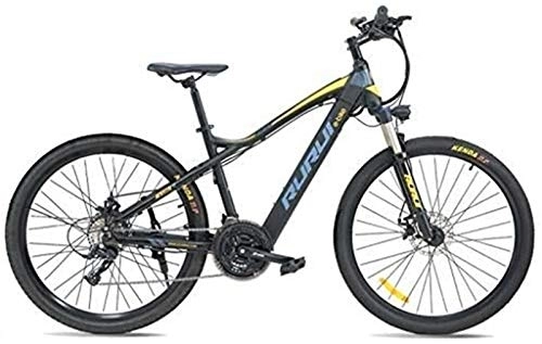 Electric Mountain Bike : RDJM Ebikes, Adult ForElectric Bikes, Aluminum Alloy Ebikes Bicycles all Terrain, 27.5" 48V 17Ah Removable Lithium-Ion Battery Mountain Ebike For Mens (Color : Blue)