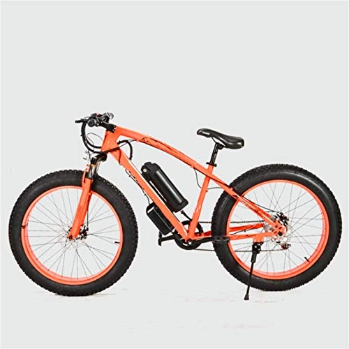 Electric Mountain Bike : RDJM Ebikes, Adults Mountain Electric Bike, Dual Disc Brakes 26 Inch 4.0 Fat Tire Off-Road E-Bike 7 Speed Front Fork Shock Absorption 36V Removable Battery