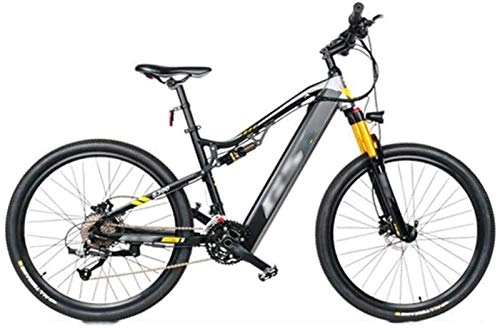 Electric Mountain Bike : RDJM Ebikes, Mountain Electric Bikes, 27.5inch wheel Adult Bicycle 27 speed Offroad Bike Sports Outdoor (Color : Gray)
