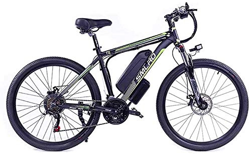 Electric Mountain Bike : RDJM Electric Bike 26 In Electric Bike for Adult 48V10AH350W High Capacity Lithium Battery with Battery Lock 27 Speed Mountain Bicycle with LCD Instrument and LED Headlights Commute E-bike