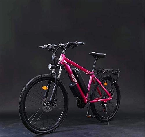 Electric Mountain Bike : RDJM Electric Bike, Adult 26 Inch Electric Mountain Bike, 36V Lithium Battery Aluminum Alloy Electric Bicycle, LCD Display Anti-Theft Device (Color : E, Size : 8AH)