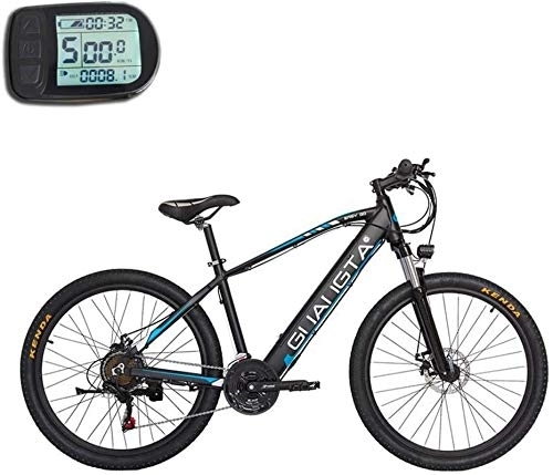 Electric Mountain Bike : RDJM Electric Bike, Adult 26 Inch Electric Mountain Bike, 48V Lithium Battery, Aviation High-Strength Aluminum Alloy Offroad Electric Bicycle, 21 Speed (Color : B, Size : 80KM)