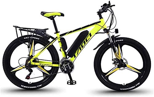 Electric Mountain Bike : RDJM Electric Bike Adult 26 Inch Electric Mountain Bikes, 36V Lithium Battery Aluminum Alloy Frame, Multi-Function LCD Display Electric Bicycle, 27 Speed (Color : A, Size : 8AH)