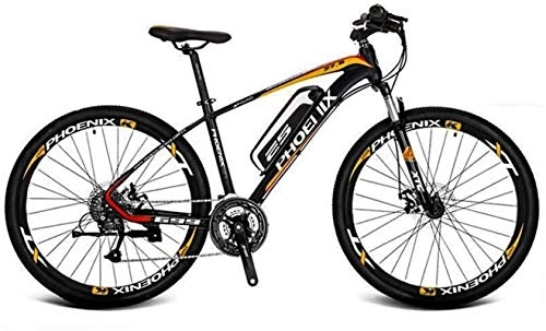Electric Mountain Bike : RDJM Electric Bike, Adult 27.5 Inch Electric Mountain Bike, 36V Lithium Battery Aluminum Alloy Electric Bicycle, LCD Display-Rear frame-Phone holder-Chain oil (Color : D, Size : 40KM)
