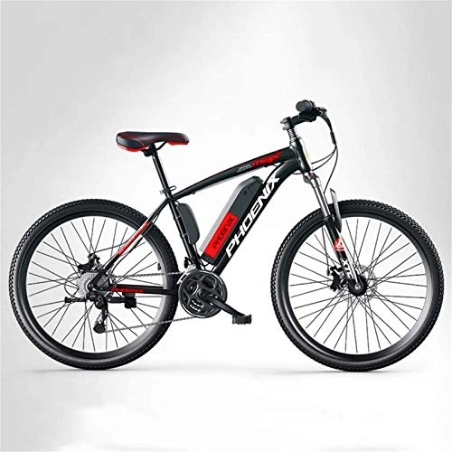 Electric Mountain Bike : RDJM Electric Bike, Adult Mens Mountain Electric Bike, 250W Electric Bikes, 27 speed Off-Road Electric Bicycle, 36V Lithium Battery, 26 Inch Wheels (Color : B, Size : 8AH)