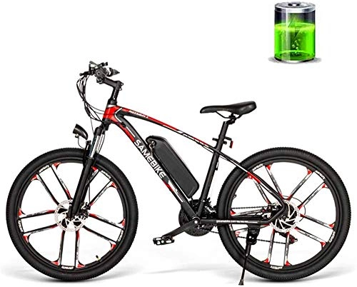 Electric Mountain Bike : RDJM Electric Bike Mountain Electric Bicycle 26 Inch 30Km / H High Speed Electric Bicycle 350W 48V 8AH Male and Female Adult Off-Road Travel Mountain Bike