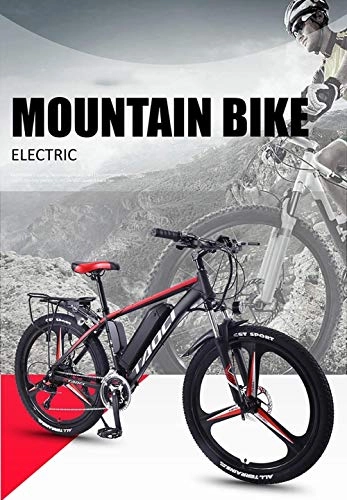 Electric Mountain Bike : Rindasr 26 inch Electric Mountain Bike for Adult36V 350W 8-13Ah Removable Lithium-Ion BatteryAluminum frame Electric Bikeswith LEC Screen Electric bicycle (Color : Blue, Size : 36V8AH battery)