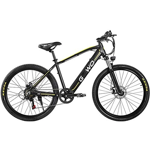 Electric Mountain Bike : Rindasr 26" Lightweight Folding electric bicycle7 speed shiftRemovable battery48V / 9.6Ah lithium battery / Aluminum alloy 350W electric Mountain bike bicycle (Color : Black, Size : 26 inches)