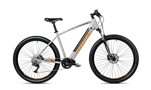 Electric Mountain Bike : ROMET E-bike electric MTB e-Rambler E9.0 Graphite-Orange, 250W Bafang motor, 80Nm torque, 480Wh battery, SR Suntour XCT30, SHIMANO Deore 10 gears, SHIMANO hydraulic brakes, frame 20'', wheels 29