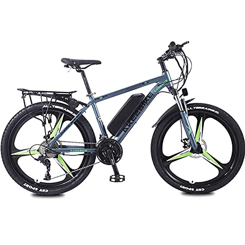 Electric Mountain Bike : RSTJ-Sjef 350W Electric Mountain Bicycle for Adults, 26Inch Electric Bike with Removable 10Ah Lithium-Ion Battery, 27 Speed Ebike, Speed 35Km / H