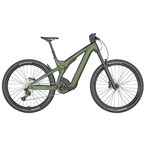Electric Mountain Bike : Scott Patron eRIDE 930 Electric Mountain Bike 2023 - Green - L