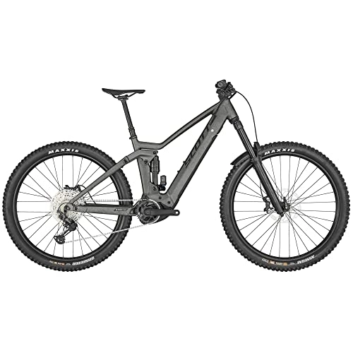 Electric Mountain Bike : Scott Ransom eRIDE 920 Electric Mountain Bike 2023 - Grey - L