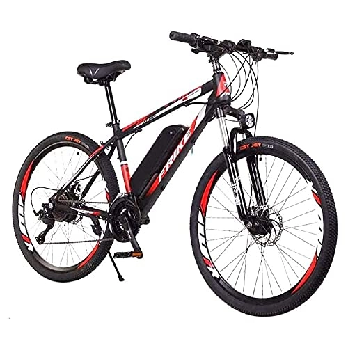 Electric Mountain Bike : SFSGH Electric bicycle 26 inches, with 36v 8ah battery, with front fork suspension and lighting, off-road tire disc brake mountain bike