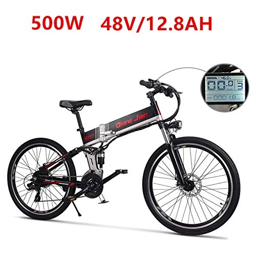 Electric Mountain Bike : Sheng mi lo M80 500W 48V10.4AH Electric Mountain Bike Full Suspension (500w)