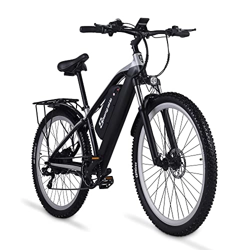 Electric Mountain Bike : Shengmilo Electric mountain bike 29”Electric Bicycle with Removable Li-Ion Battery 48V 17A for Adults, Dual hydraulic brake system M90 Ebike
