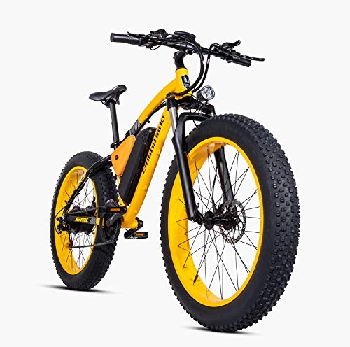 Electric Mountain Bike : Shengmilo-MX02 26 Inch Fat Tire Electric Bicycle, BAFANG 48V 500W Bafang Motor Snow Bike, Shimano 21 Speed Pedal Assist, Hydraulic Disc Brake Contains Two Batteries