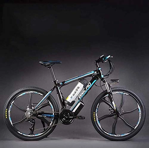 Electric Mountain Bike : SHJR 26 Inch Adult Mens Electric Mountain Bike, Aluminum Alloy All-Terrain Suspension Electric Bicycle, Lithium Battery City E-Bikes, 36V