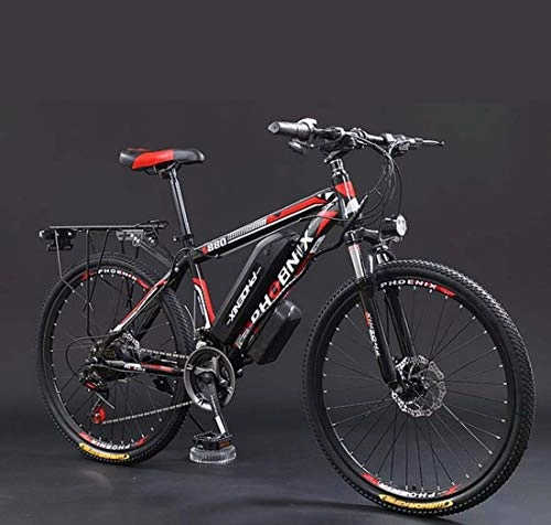 Electric Mountain Bike : SHJR 26Inch Adult Electric Mountain Bike, 36V Lithium Battery Electric Bicycle, With LCD Display E-Bikes, Electric Auxiliary Cruising 50-80 km, D, 21 speed