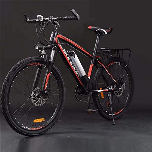 Electric Mountain Bike : SHJR 26Inch Adult Electric Mountain Bike, 36V Lithium Battery Electric Bicycle, With LCD Display E-Bikes, Electric Auxiliary Cruising 60 km, C, 27 speed