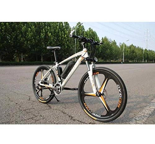 Electric Mountain Bike : SHJR 26Inch Adult Mountain Electric Bike, 36V Removable Lithium Battery, With Multifunction LCD Display E-Bikes, Magnesium Alloy Integrated Wheels, C, 10AH