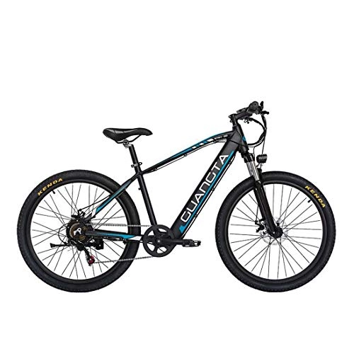 Electric Mountain Bike : SHJR 27.5Inch Adult Electric Mountain Bike, 48V Lithium Battery All-Terrain Offroad Aluminum Alloy E-Bikes, With LCD Display Double Disc Brake Electric Bicycle, A, 10AH
