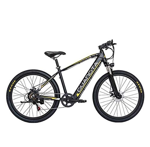 Electric Mountain Bike : SHJR 27.5Inch Adult Electric Mountain Bike, 48V Lithium Battery All-Terrain Offroad Aluminum Alloy E-Bikes, With LCD Display Double Disc Brake Electric Bicycle, B, 15AH