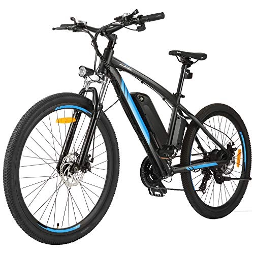 Electric Mountain Bike : Speedrid Electric Bicycle 27.5" eBike with 36V 10Ah Lithium Battery, Shimano 21-speed Mountain Bike for Adults