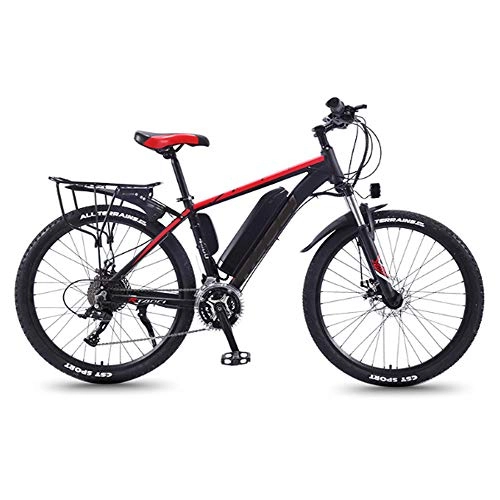 Electric Mountain Bike : SPORTS WERTY 26" Electric Bikes for Adult, 36V 350W 13Ah Removable Lithium-Ion Battery Mens Mountain Bike for Outdoor Cycling Travel Work Out, 3