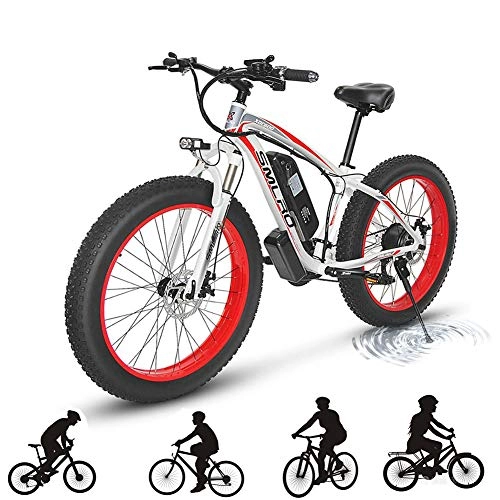 Electric Mountain Bike : Starsmyy 500W Electric Mountain Bike for Adults, 48V 15AH Lithium Battery Aluminum Alloy Mountain Cycling Bicycle, E-Bike with 27-Speed Professional Transmission for Outdoor Cycling Work Out