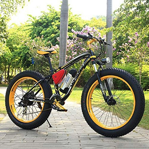 Electric Mountain Bike : StAuoPK 500W Motor 26 Inch 21 Speed Aluminum Alloy Electric Mountain Bike, A