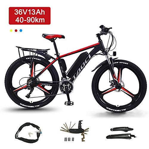 Electric Mountain Bike : Super-ZS Adult Outdoor Electric Mountain Bike 26 Inch 36V10Ah Lithium Battery Endurance 80km Aluminum Alloy Frame Travel Electric Power Off-road Bicycle