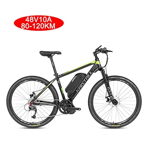 Electric Mountain Bike : Super-ZS Aluminum Alloy Electric Mountain Bike, 29-inch X 19-inch 48V10A Lithium Battery Lightweight Outdoor Travel Electric Power-assisted Off-road Bicycle