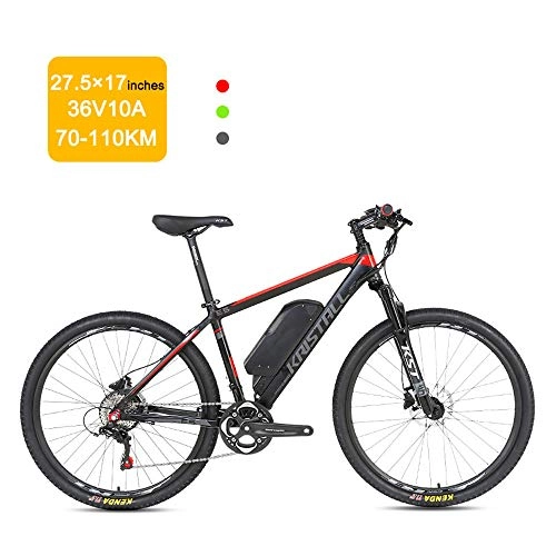 Electric Mountain Bike : Super-ZS Electric Mountain Bike, 27.5 Inch 17 Inch Lightweight Aluminum Alloy Frame 36V10A Lithium Battery Outdoor Travel Adult Electric Assisted Off-road Bicycle