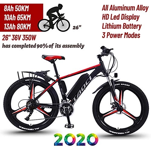 Electric Mountain Bike : SUSU Electric Bikes For Adult Magnesium Alloy bikes Bicycles All Terrain Mens Mountain Bike 26" 36V 350W Removable Lithium-Ion Battery Bicycle bike For Outdoor Cycling C-13Ah 90KM
