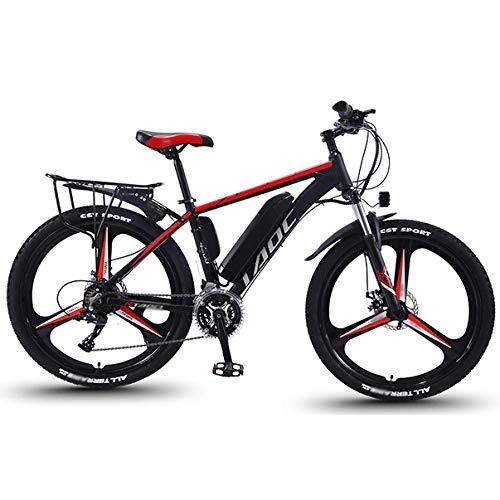 Electric Mountain Bike : SYXZ 26 Inch Electric Bike - Compact eBike For Commuting and Leisure - Rear Suspension, Pedal Assist Unisex Bicycle, 350W 36V 13AH