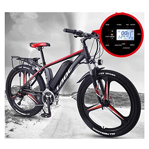 Electric Mountain Bike : SYXZ 26 Inch Electric Bike - Compact eBike For Commuting and Leisure - Rear Suspension, Pedal Assist Unisex Bicycle, 350W 36V 8AH