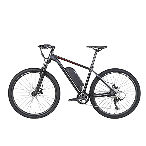 Electric Mountain Bike : TERLEIA Electric Bike Commute Ebike with 250W Motor 36V 10Ah Lithium Battery 3 Working Modes E-Bike Wire Pull Mechanical Disc Brake Adults Variable Speed Electric Bicycle, Black red, 29 inches